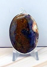 Bumblebee Jasper Oval Pendant