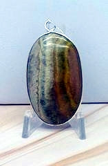 Bumblebee Jasper Oval Pendant