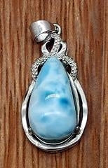 Larimar Teardrop Pendant