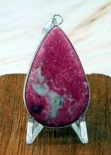 Rhodochrosite Teardrop Pendant