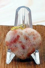 Sunstone Heart Pendants