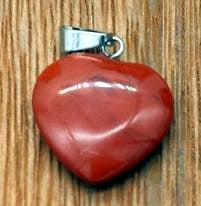 Red Jasper Heart Pendants