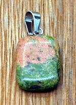 Unakite Square Pendants