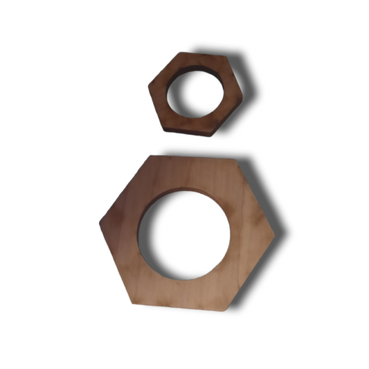 Hexagon Wooden Sphere Holder