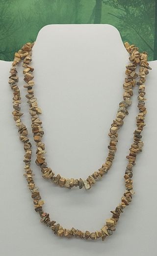 Picture Jasper Chip Necklace 34-36"