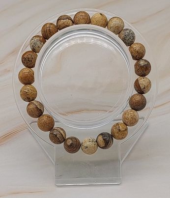 Picture Jasper Bracelet  size 6 1/4