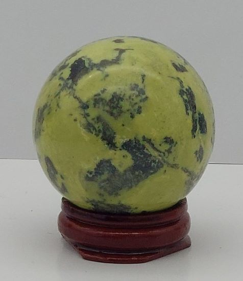 Serpentine/Pyrite Sphere