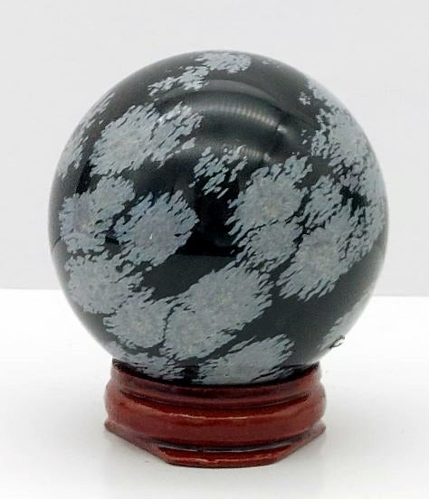 Snowflake Obsidian Sphere