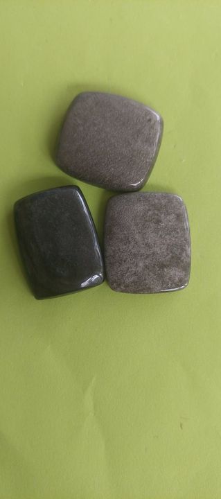 Silver Sheen Obsidian Cabochons