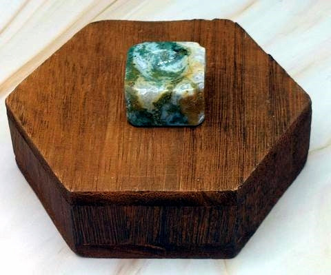 Ocean Jasper Square Sphere Stand