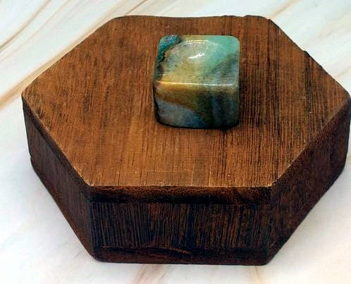 Ocean Jasper Square Sphere Stand