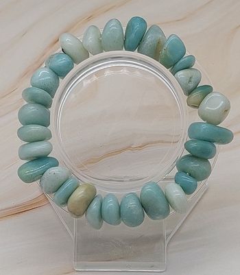 Amazonite  Nugget Bracelet  Size 6