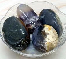 Violet Flame Agate Palms