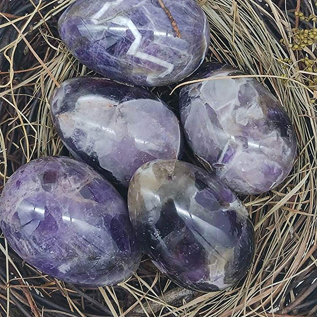 Dream Amethyst Drilled Egg