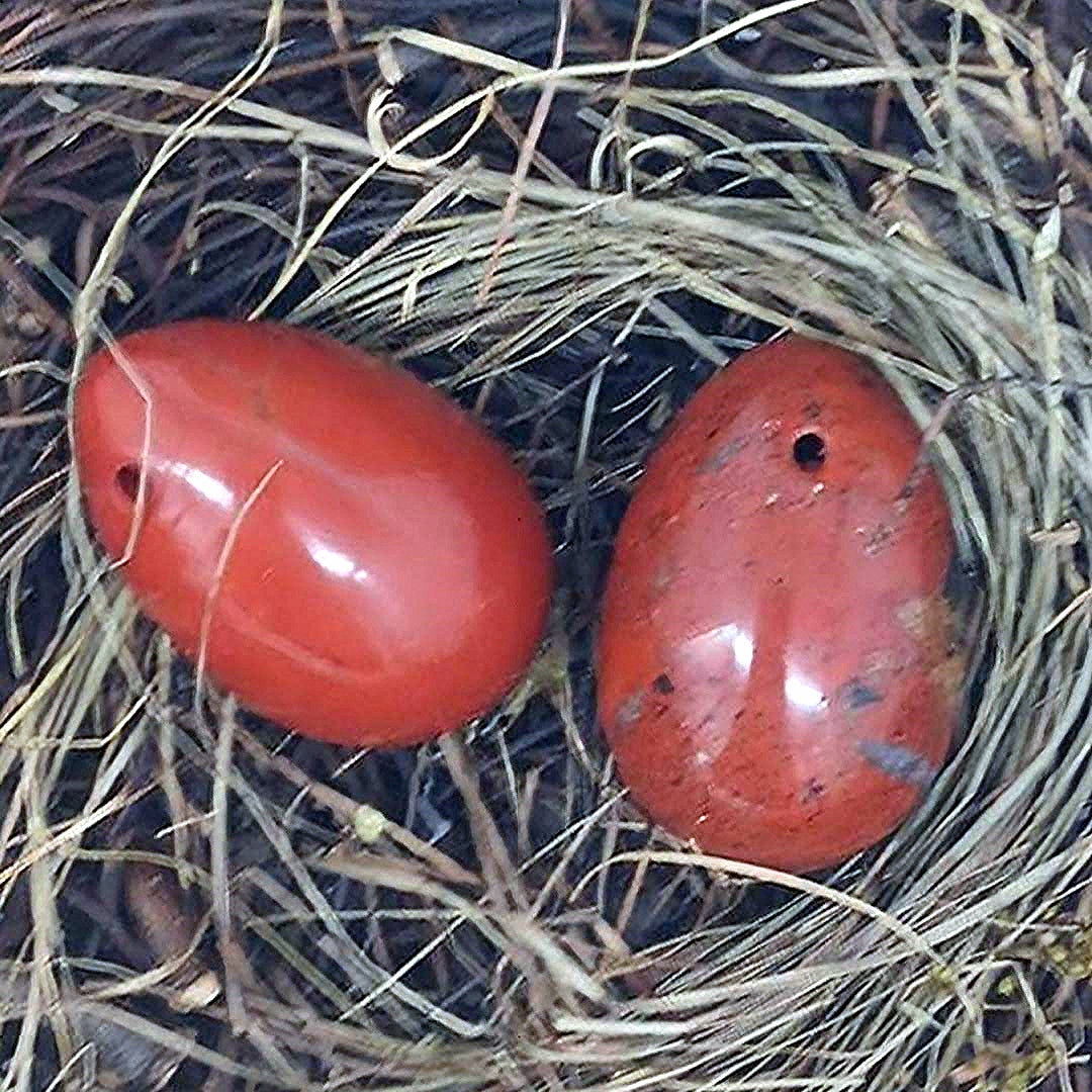 Mahogany Obsidian Drilled Egg