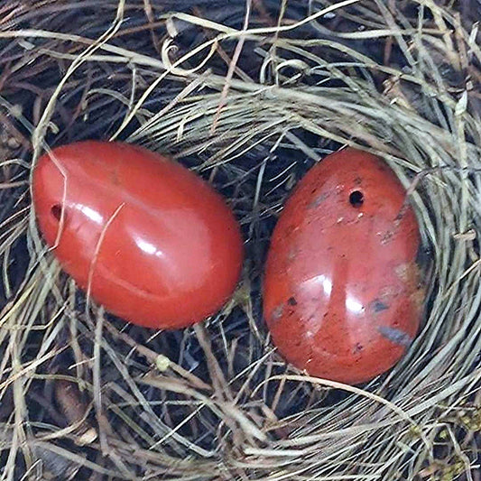 Mahogany Obsidian Drilled Egg