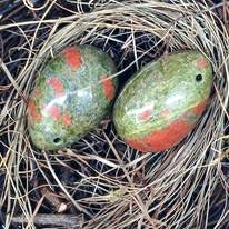 Unakite Drilled Egg