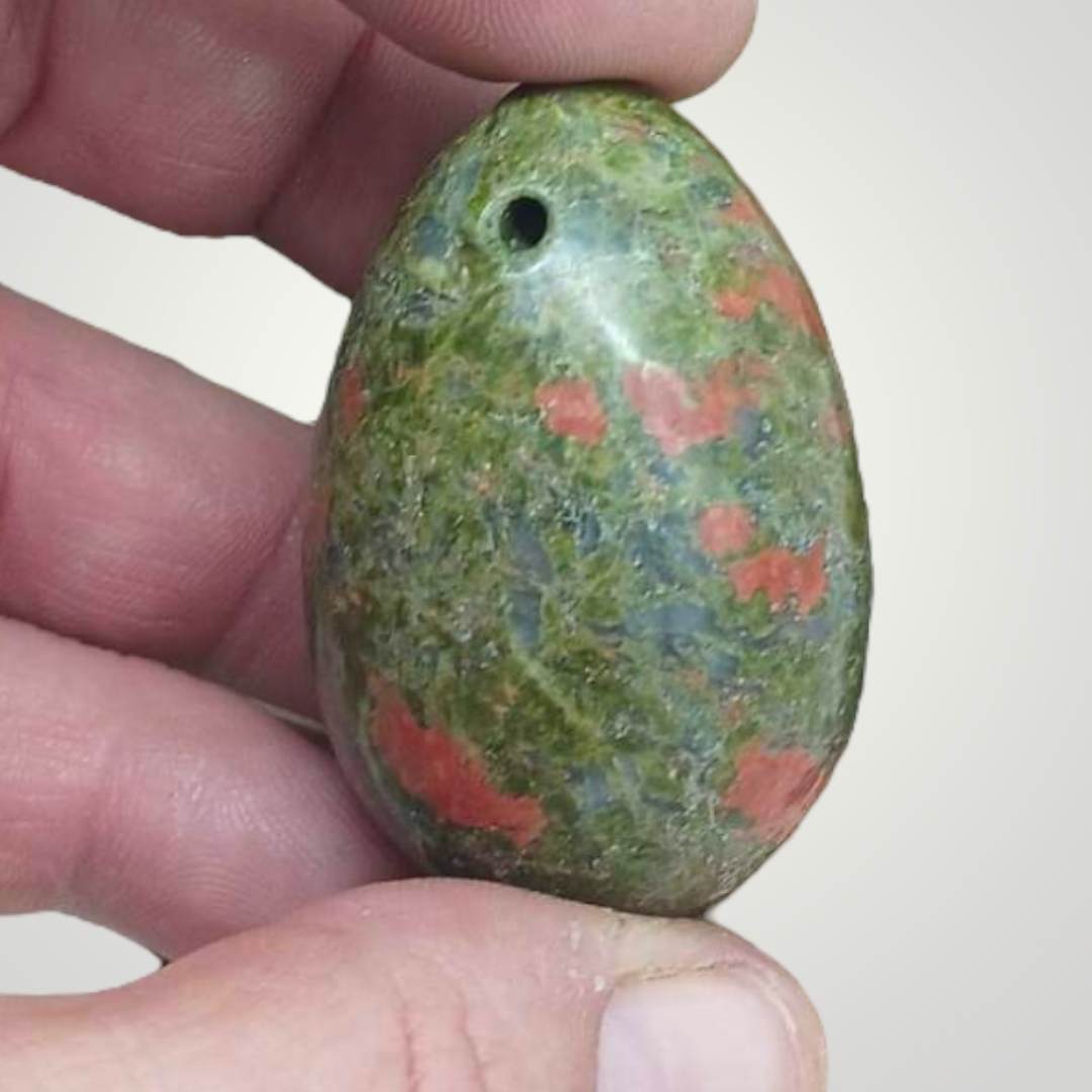 Unakite Drilled Egg