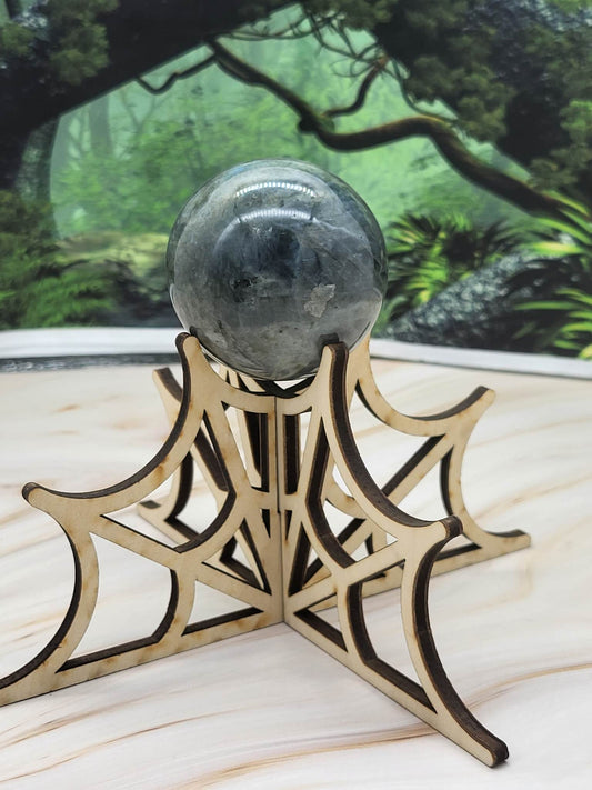 Large Spider Web Sphere Stand