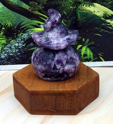 Lepidolite Pumpkin 3"