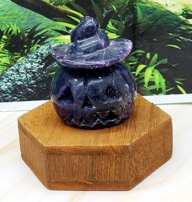 Lepidolite  Pumpkin 3"